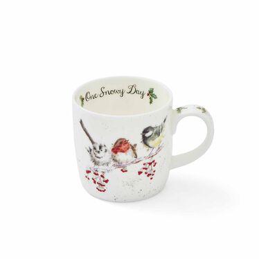 Wrendale Designs One Snowy Day Birds Fine Bone China Mug